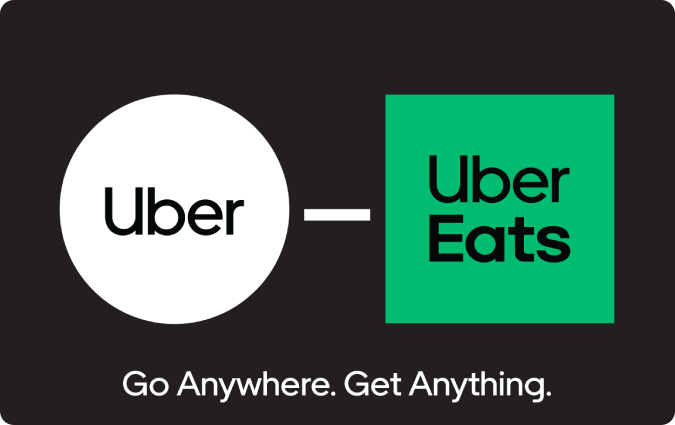 Uber & Uber eats Gift Card USA